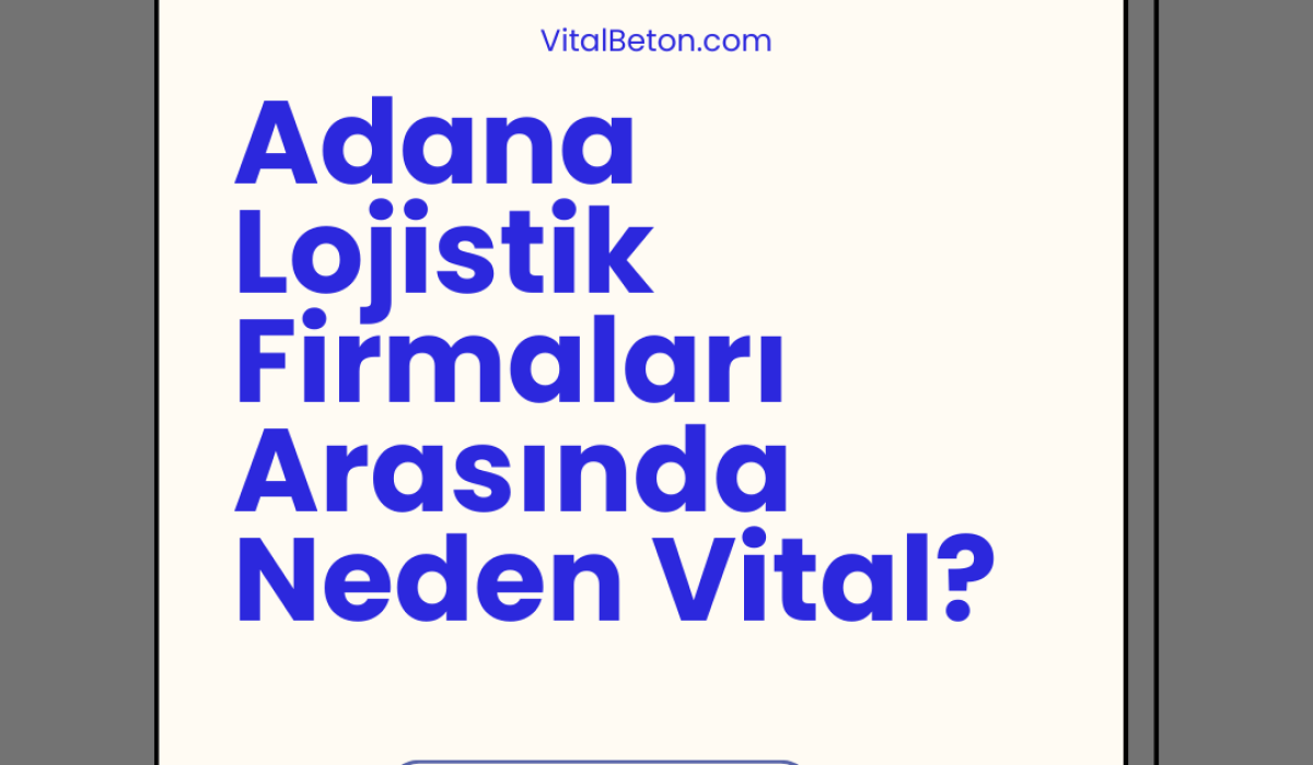 Adana Lojistik Firmaları Arasında Neden Vital?